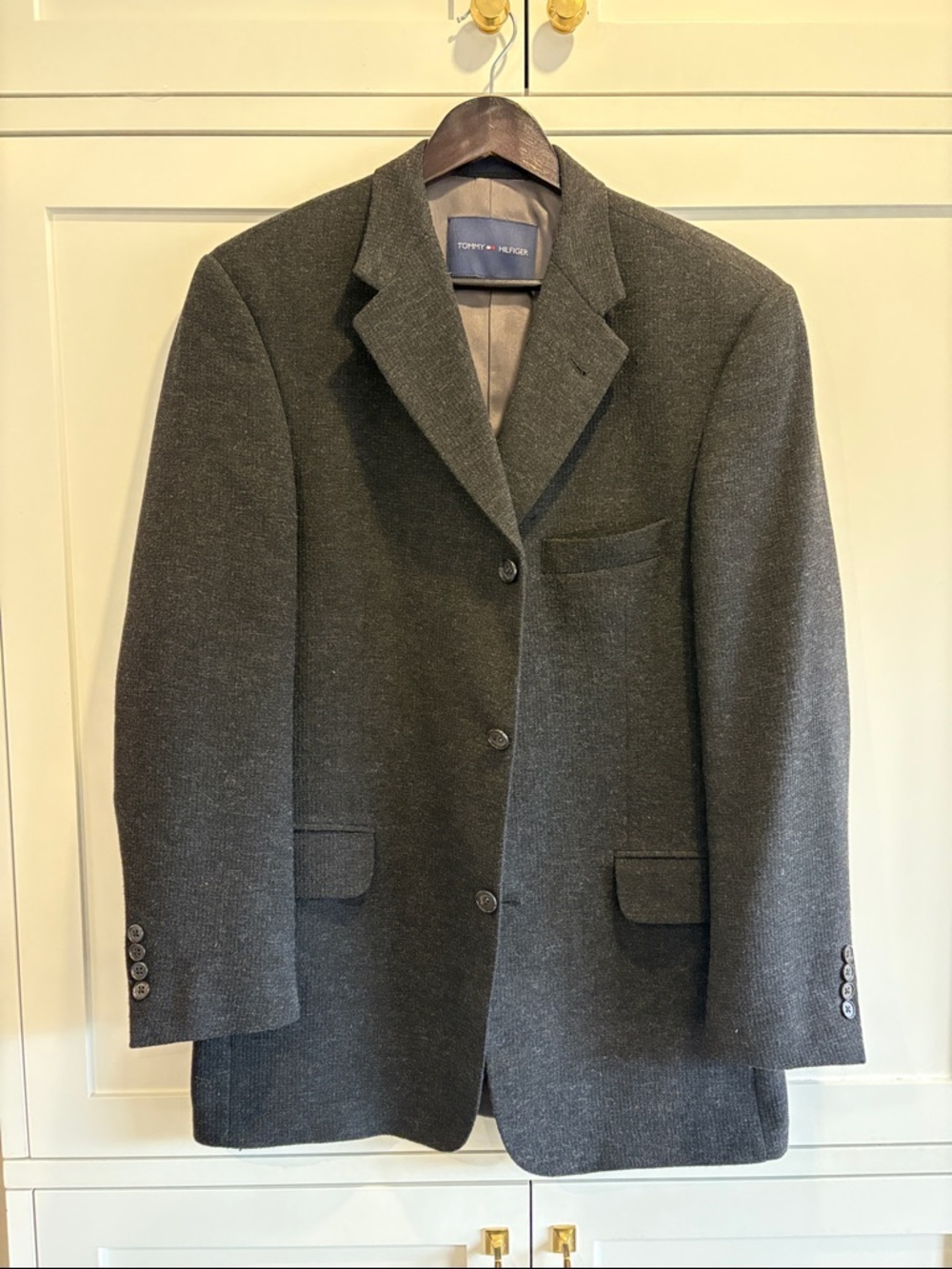 Tommy Hilfiger Men's Charcoal Gray Wool Blend Sport Coat Size 40R